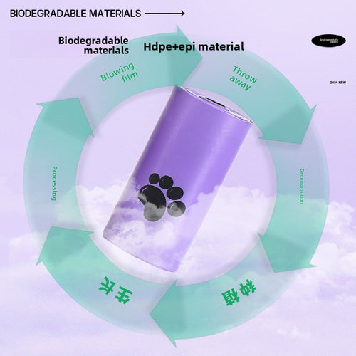 Biodegradable Pet Waste Bags with Dispenser