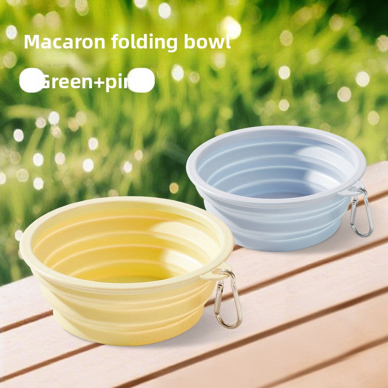 Foldable Silicone Pet Bowl for Outdoor Travel