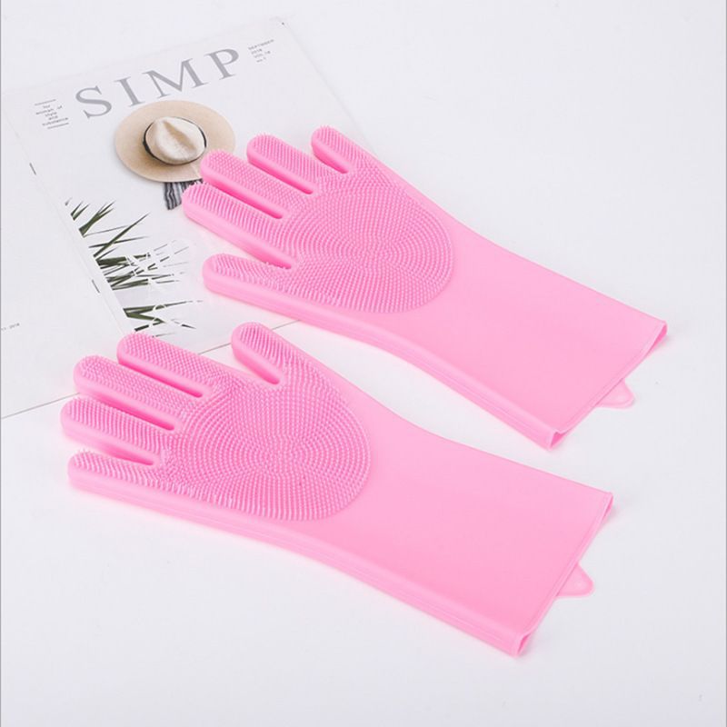 Pet Bathing Gloves Scrub Brush
