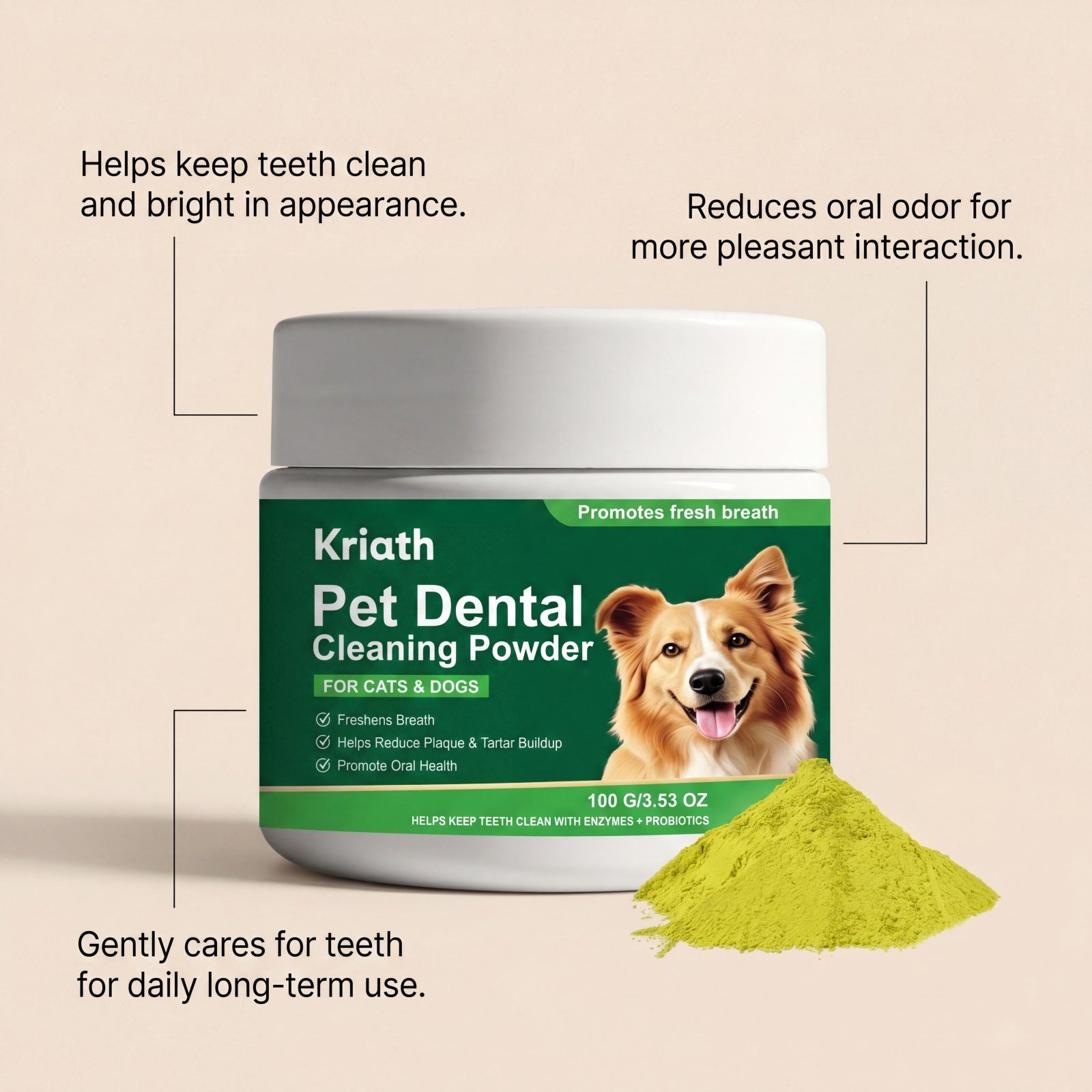 Pet Teeth Cleaning Powder for Cats and Dogs