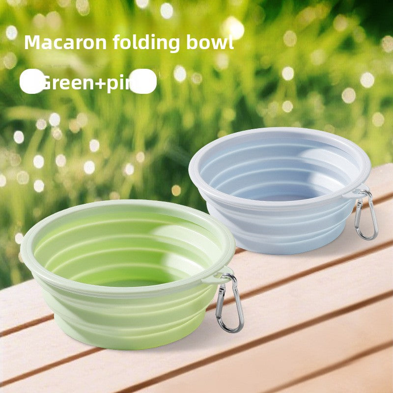 Foldable Silicone Pet Bowl for Outdoor Travel