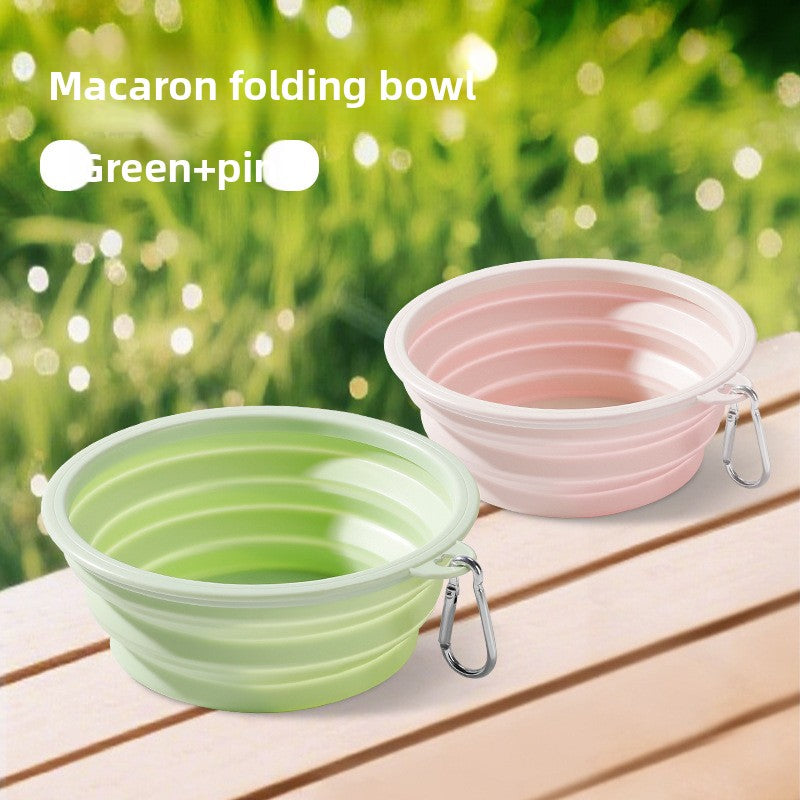 Foldable Silicone Pet Bowl for Outdoor Travel
