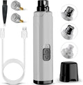 Dog Nail Grinder Upgraded - Professional 2-Speed Super Quiet and Low Vibration Electric Pet Nail Grinder with LED Lights - Painless Paws Grooming & Smoothing for Small to Large Dogs