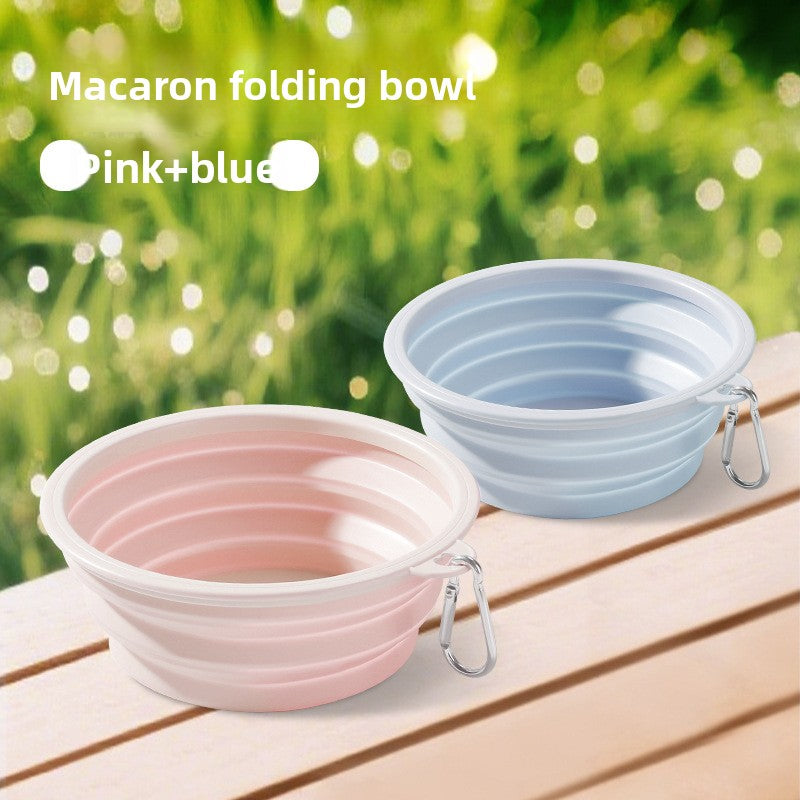 Foldable Silicone Pet Bowl for Outdoor Travel