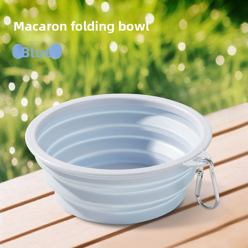 Foldable Silicone Pet Bowl for Outdoor Travel