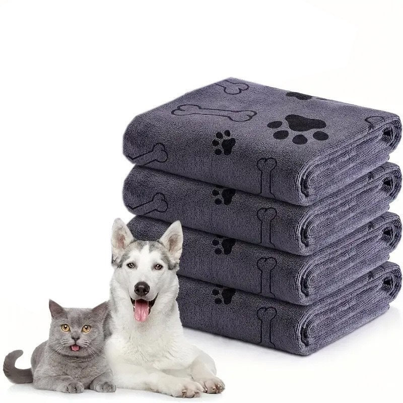Quick-Dry Microfiber Pet Bath Towel