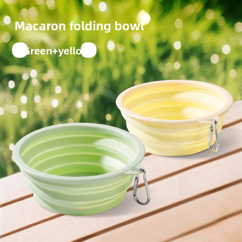 Foldable Silicone Pet Bowl for Outdoor Travel