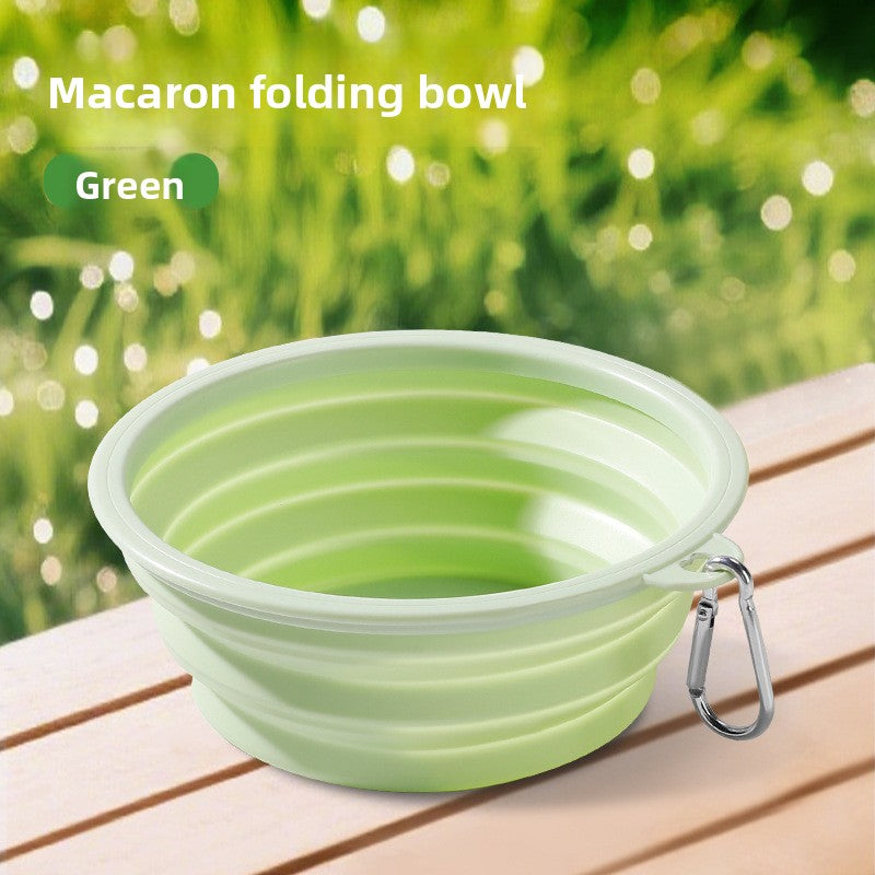 Foldable Silicone Pet Bowl for Outdoor Travel