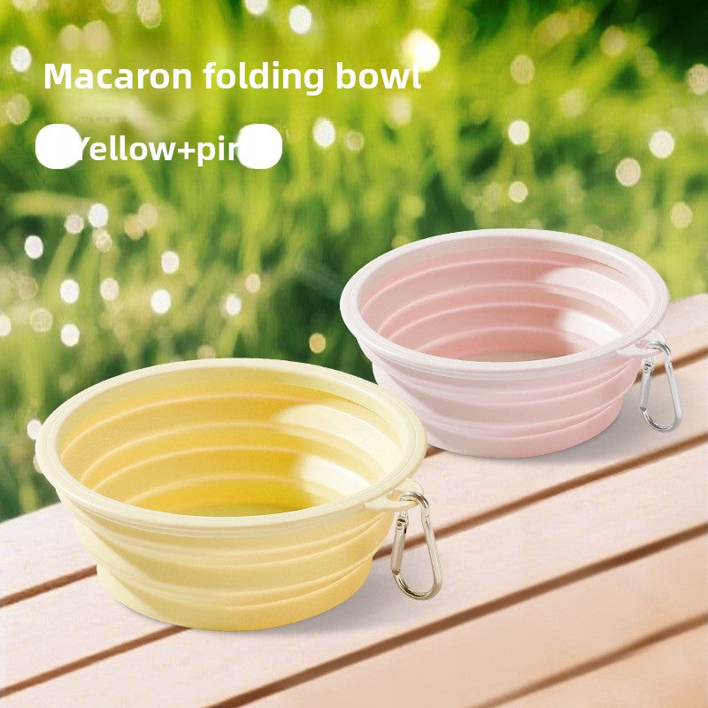 Foldable Silicone Pet Bowl for Outdoor Travel